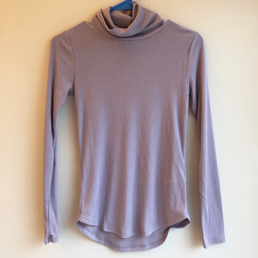 Lavender turtleneck